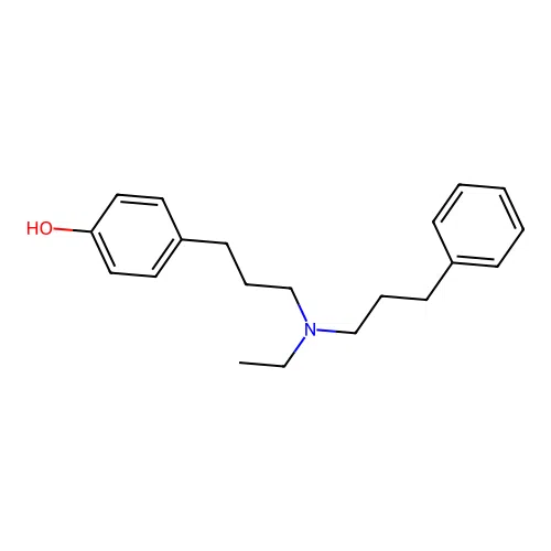 4-[3-[Ethyl(3-phenylpropyl)amino]propyl]phenol structure