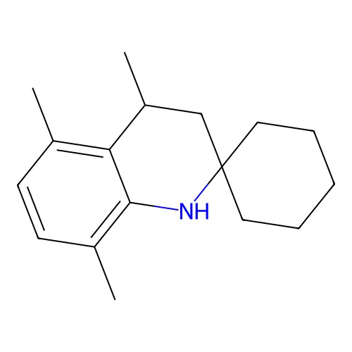 4',5',8'-trimethyl-3',4'-dihydro-1'H-spiro[cyclohexane-1,2'-quinoline] structure
