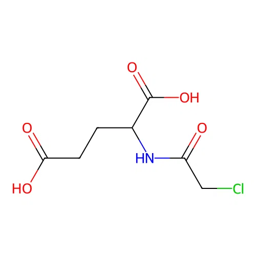 2-[(2-Chloroacetyl)amino]pentanedioic acid structure