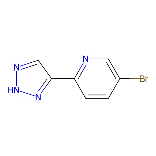 5-bromo-2-(2H-1,2,3-triazol-4-yl)pyridine structure
