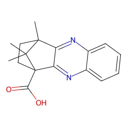 4,11,11-trimethyl-3,4-dihydro-1,4-methanophenazine-1(2H)-carboxylic acid structure