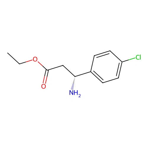ethyl (3R)-3-amino-3-(4-chlorophenyl)propanoate structure