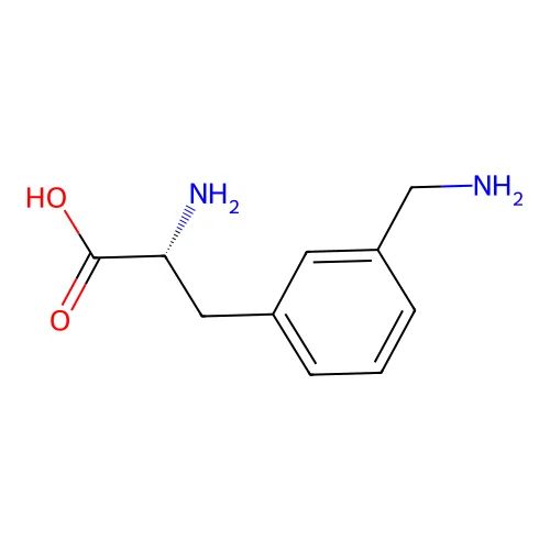(2R)-2-amino-3-[3-(aminomethyl)phenyl]propanoic Acid structure