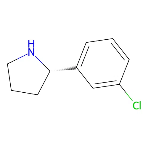 (S)-2-(3-Chlorophenyl)pyrrolidine structure