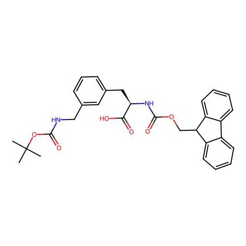 Fmoc-D-3-Aminomethylphe(Boc) structure