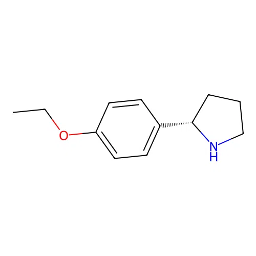 (S)-2-(4-Ethoxyphenyl)pyrrolidine structure