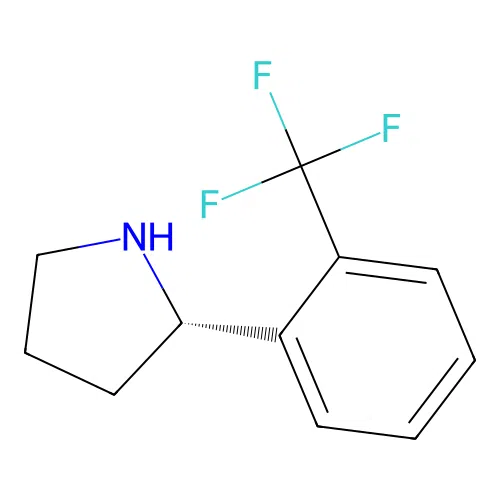(S)-2-(2-(Trifluoromethyl)phenyl)pyrrolidine structure