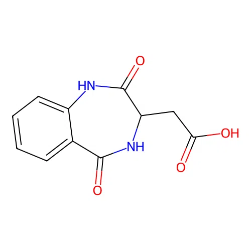 (2,5-Dioxo-2,3,4,5-tetrahydro-1H-benzo[e][1,4]diazepin-3-yl)-acetic acid structure