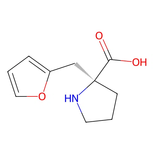 (S)-alpha-(2-furanylmethyl)-proline structure