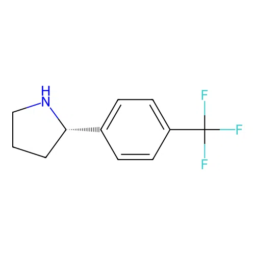 (2S)-2-[4-(Trifluoromethyl)phenyl]pyrrolidine structure