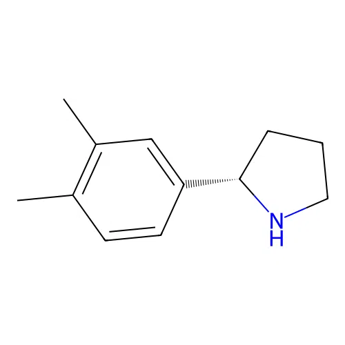 (2S)-2-(3,4-dimethylphenyl)pyrrolidine structure