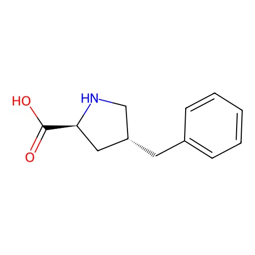 (2S,4R)-4-benzylpyrrolidine-2-carboxylic acid structure