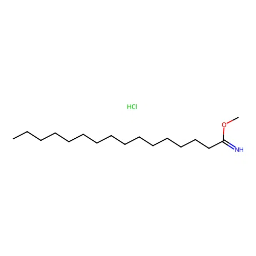 Methyl hexadecanimidate;hydrochloride structure