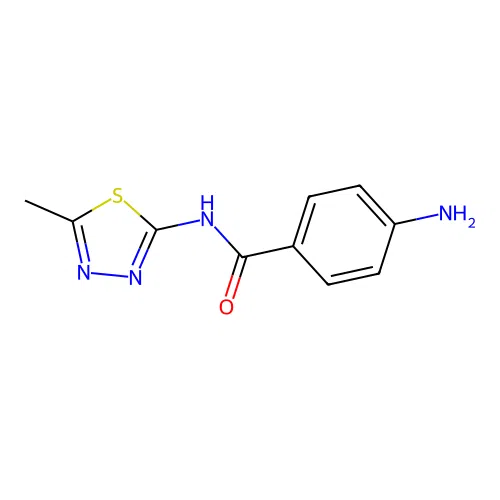 4-Amino-N-(5-methyl-1,3,4-thiadiazol-2-yl)benzamide structure
