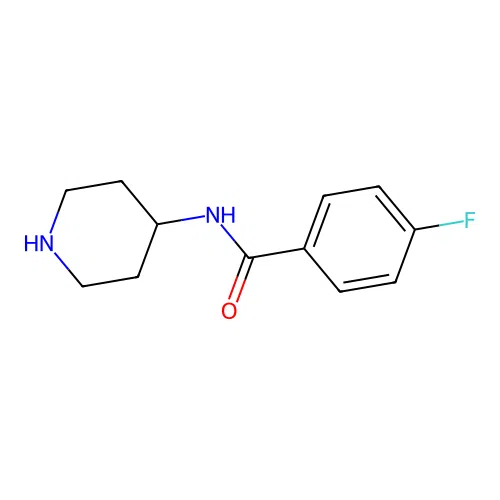 4-fluoro-N-(piperidin-4-yl)benzamide structure