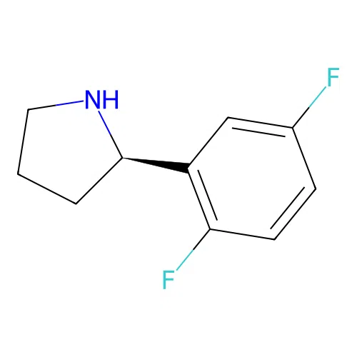 2-(2,5-Difluorophenyl)pyrrolidine, (R)- structure