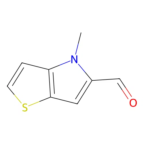 4-methyl-4H-thieno[3,2-b]pyrrole-5-carbaldehyde structure
