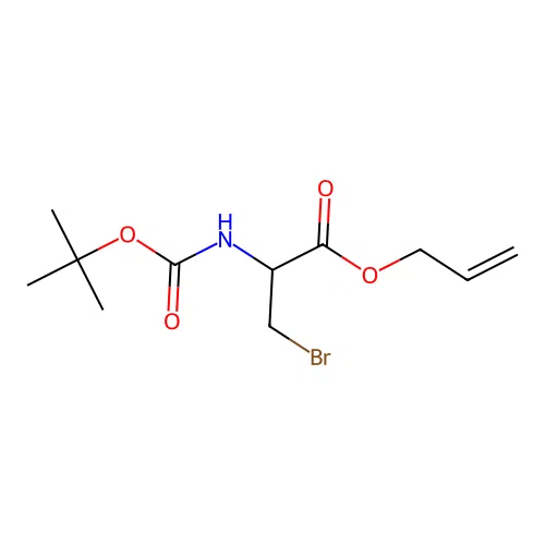 L-N-t-Boc-2-bromomethyl Glycine Allyl Ester structure
