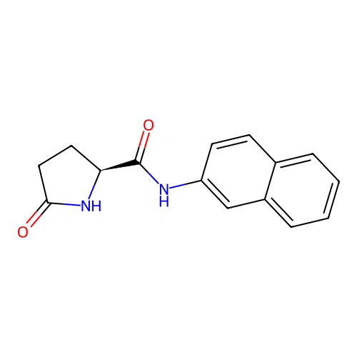 (2S)-N-2-Naphthalenyl-5-oxo-2-pyrrolidinecarboxamide structure