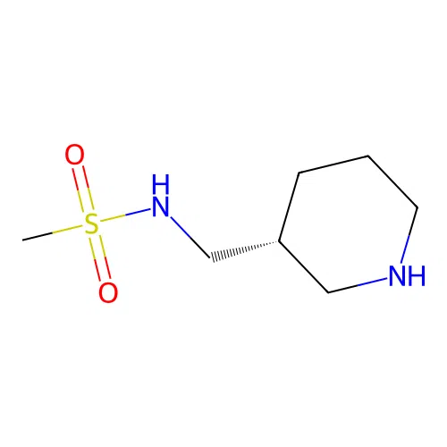 (R)-N-(Piperidin-3-ylmethyl)methanesulfonamide structure