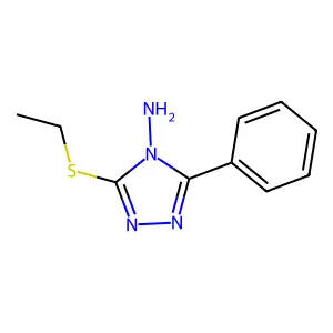 3-(Ethylsulfanyl)-5-phenyl-4h-1,2,4-triazol-4-ylamine structure