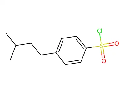 4-(3-Methylbutyl)benzene-1-sulfonyl chloride structure