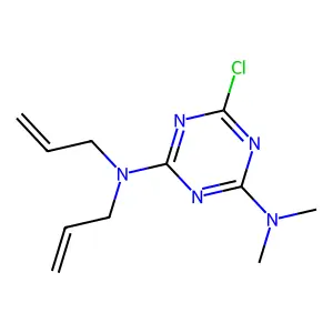 6-Chloro-4N,4N-dimethyl-2N,2N-diallyl-1,3,5-triazine-2,4-diamine structure