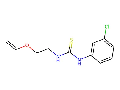 Thiourea, N-(3-chlorophenyl)-N'-(2-(ethenyloxy)ethyl)- structure