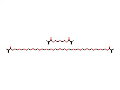 Copoly(diethylene glycol dimethacrylate-polyethylene glycol 600 dimethacrylate) structure
