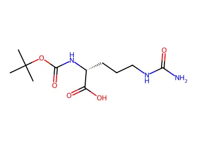 Boc-DL-citrulline structure