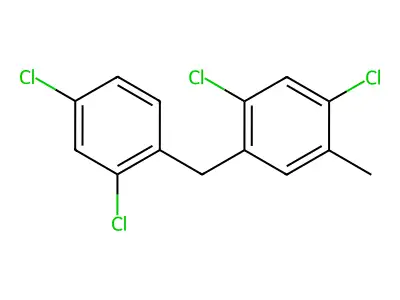 Benzene, 1,5-dichloro-2-[(2,4-dichlorophenyl)methyl]-4-methyl- structure