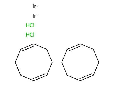 Chloro-1,5-cyclooctadiene-iridium(I) dimer structure