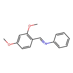 Benzenamine, N-[(2,4-dimethoxyphenyl)methylene]- structure