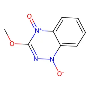 1,2,4-Benzotriazine, 3-methoxy-, 1,4-dioxide structure