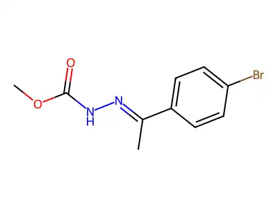 N'-[1-(4-bromophenyl)ethylidene]methoxycarbohydrazide structure