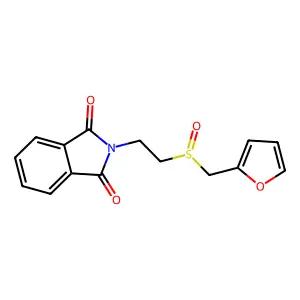 2-(2-((2-Furanylmethyl)sulfinyl)ethyl)-1H-isoindole-1,3(2H)-dione structure