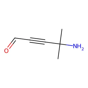 4-Amino-4-methyl-2-pentyne-1-al structure