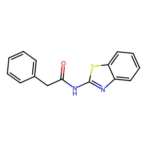 N-2-Benzothiazolylbenzeneacetamide structure