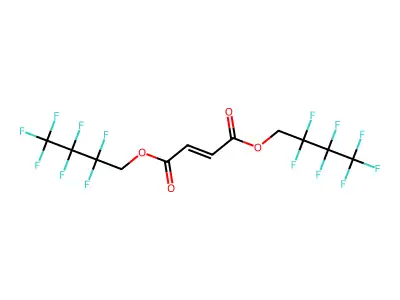 Bis(1H,1H-perfluorobutyl)fumarate structure