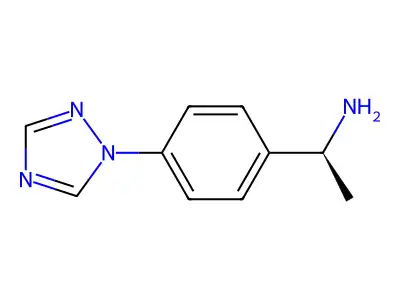 1-(4-(1H-1,2,4-Triazol-1-yl)phenyl)ethanamine structure