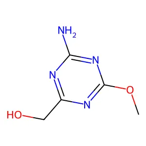 (4-Amino-6-methoxy-1,3,5-triazin-2-yl)methanol structure