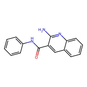 2-amino-N-phenylquinoline-3-carboxamide structure