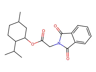 (5-Methyl-2-propan-2-ylcyclohexyl) 2-(1,3-dioxoisoindol-2-yl)acetate structure