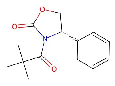 (S)-4-phenyl-3-pivaloyloxazolidin-2-one structure