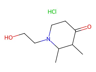 1-(2-Hydroxyethyl)-2,3-dimethylpiperidin-4-one structure