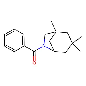 Phenyl-(1,3,3-trimethyl-6-aza-bicyclo[3.2.1]oct-6-yl)-methanone structure