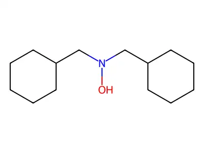 Cyclohexanemethanamine, N-(cyclohexylmethyl)-N-hydroxy- structure