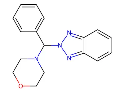 4-((2H-Benzo[d][1,2,3]triazol-2-yl)(phenyl)methyl)morpholine structure