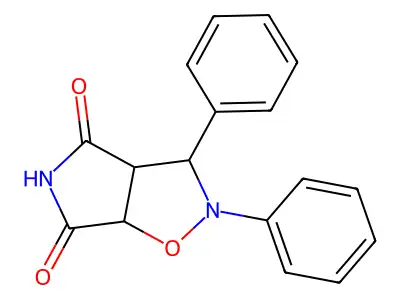2,3-diphenyldihydro-2H-pyrrolo[3,4-d]isoxazole-4,6(5H,6aH)-dione structure