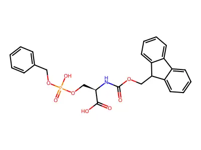 Fmoc-O-(benzylphospho)-L-serine structure
